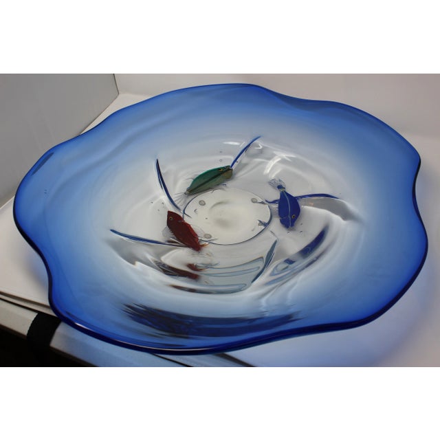 Glass Aquarium Centerpiece by Pino Signoretto For Sale - Image 7 of 8