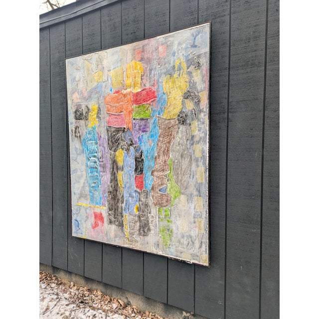 Mixed medium on canvas. Texture galore.