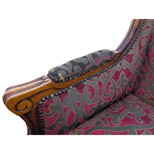 Louis XV Style Bergère Armchair For Sale - Image 13 of 14
