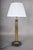 Vintage Brass Column Table Lamp with Marble Base, 1950s For Sale - Image 4 of 10