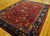 1900s Ruby Red Floral Medallion Antique Chinese Art Deco Rug Knotted Wool Carpet For Sale - Image 4 of 5