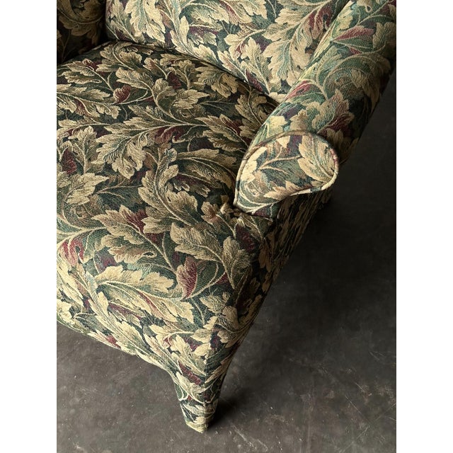 Sage Acanthus Tapestry Club Chairs, John Hutton for Donghia Luciano, 1990s, Pair For Sale - Image 18 of 18