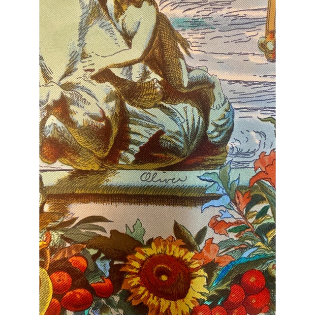 Hermes Silk Scarf by Kermit Oliver -"Columbus Les Ameriques" For Sale - Image 10 of 10