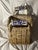 1910s Antique Basket With Delft Ceramic Handmade Basket. For Sale - Image 6 of 12