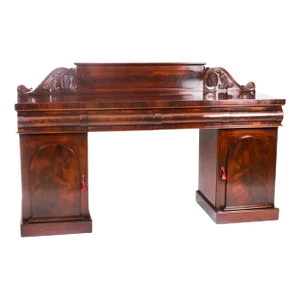 Antique Victorian Pedestal Sideboard