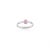 Metal 14k White Gold Genuine Oval Ruby Diamond Halo Split Band Ring Size 5.5 For Sale - Image 7 of 11