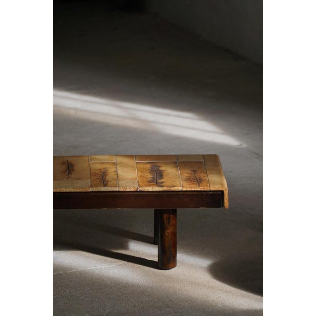 Mid-Century French Ceramic Tile Coffee Table attributed to Roger Capron, Vallauris, 1960s For Sale - Image 17 of 18
