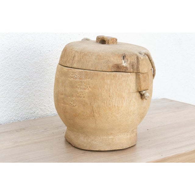 19th Century Large Antique Wooden Grain Container For Sale - Image 5 of 9