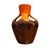 A striking vintage West German ceramic vase showcasing the bold colors and sculptural forms that define the celebrated Fat...