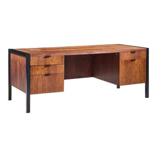 Herman Miller Mid Century Rosewood Executive Desk For Sale