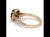 Bochic “Vintage” Fancy Blue Sapphire & Diamond 18K Rose Gold Halo Ring For Sale In New York - Image 6 of 13