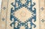 Vintage Hand-Knotted Turkish Kilim Rug in Ivory and Indigo Blue For Sale - Image 11 of 11