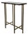 Currey & Company Modern Brown Marble and Gold Flying Side Table For Sale