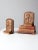 Farmhouse Vintage End of Trail Chalkware Bookends Pair For Sale - Image 3 of 13