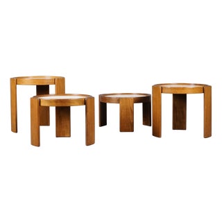 Model 780 Side Table by Gianfranco Frattini for Cassina, 1960s, Set of 4 For Sale
