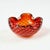 Stunning Murano glass ashtray/small bowl attributed to Barovier & Toso (Italy, 1960s). Mouth-blown red glass with...