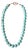Turquoise Beaded Necklace With Gold Tone Hook Clasp - Designed by Matthew Izzo For Sale
