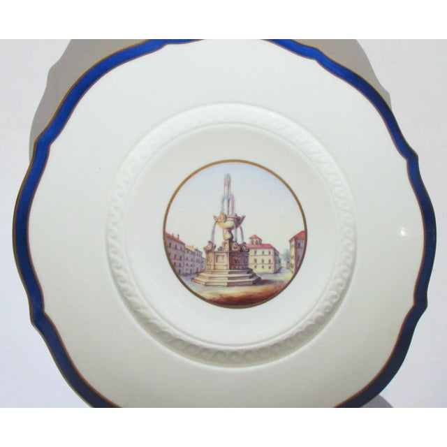 Late 20th Century Vintage Richard Ginori Fountains of Rome Limited Production Plates- Set of 4 For Sale - Image 5 of 13