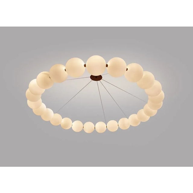 Very Large Ronde De Perles Chandelier by Ludovic Clément D’armont For Sale - Image 4 of 10