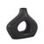 Contemporary Beltram Black Modern Styled Ceramic Open Vase For Sale - Image 3 of 7