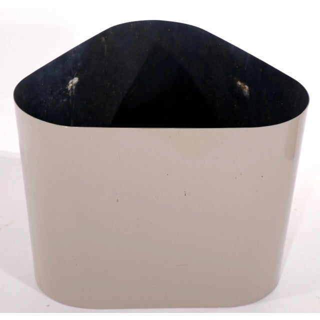 Metal Triangular Planter by Paul Mayen for Habitat International For Sale - Image 7 of 11