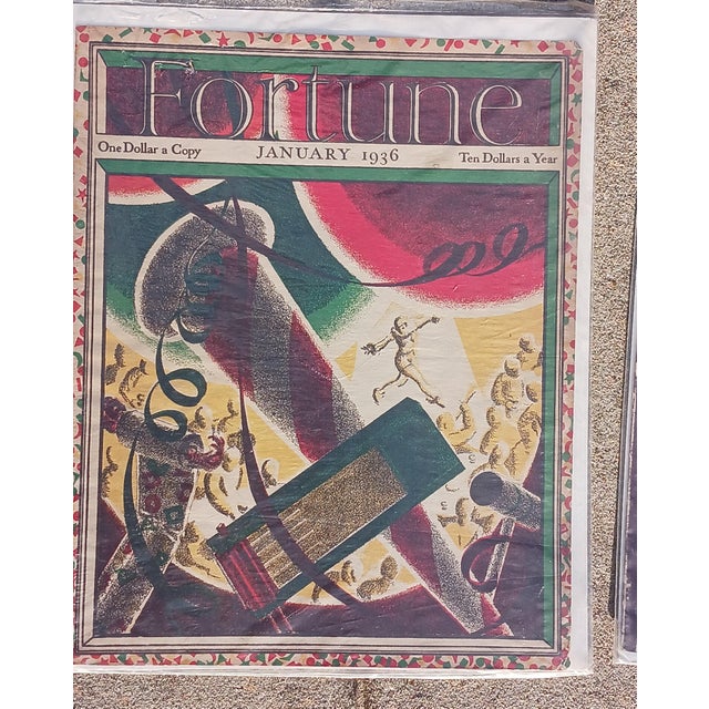 Set 3 Fortune Magazine Covers 1930's to Frame Wall Decor For Sale - Image 4 of 9