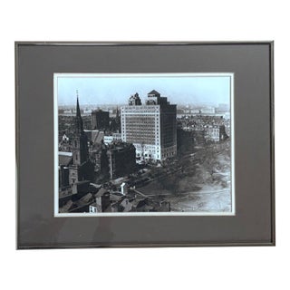 Mid Century 1970's Photo Produced From an Antique Negative - Boston Ritz Carlton Hotel 1929, Signed For Sale