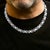Sterling Silver 2 1/2 Cttw Diamond Eternity Men's Station Necklace For Sale In New York - Image 6 of 6