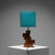 Vintage French Teak Table Lamp, 1970s For Sale - Image 4 of 8