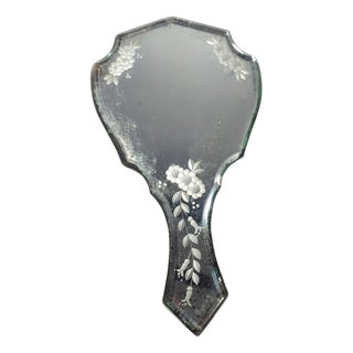 Venetian Hand Mirror, Italy, 1940s For Sale