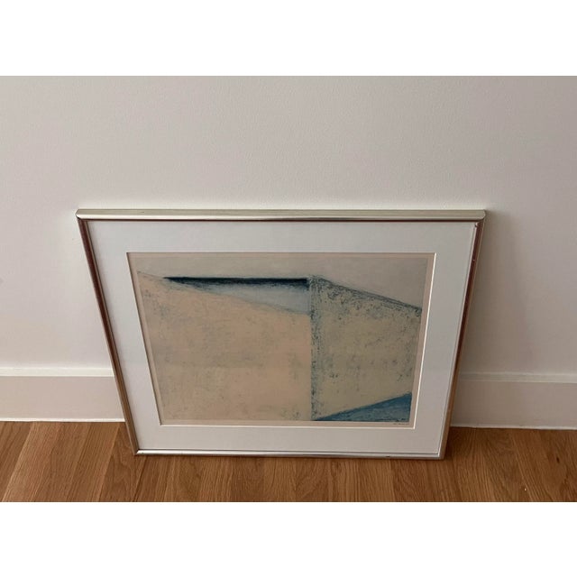 Framed reproduction print by Danish autodidact (self taught) painter and graphic artist Albert Bertelsen (1921 – 2019)....