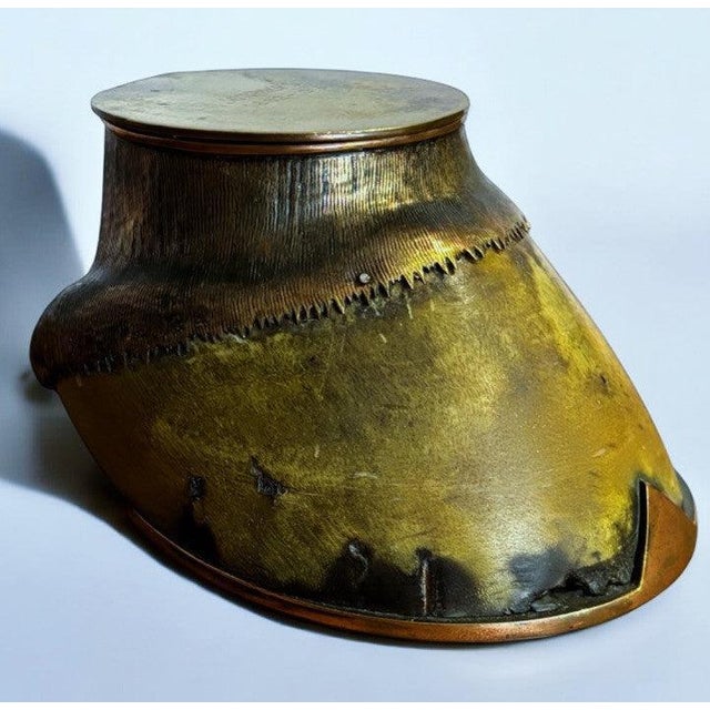 Gold ORROCKS Mounted Hoof Inkwell Jorrocks from Rowland Ward Piccadilly, 1913 For Sale - Image 8 of 8