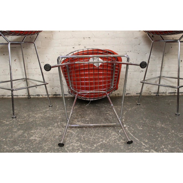 Mid 20th Century Set of Three Knoll Stools Designed by Harry Bertoia For Sale - Image 9 of 18