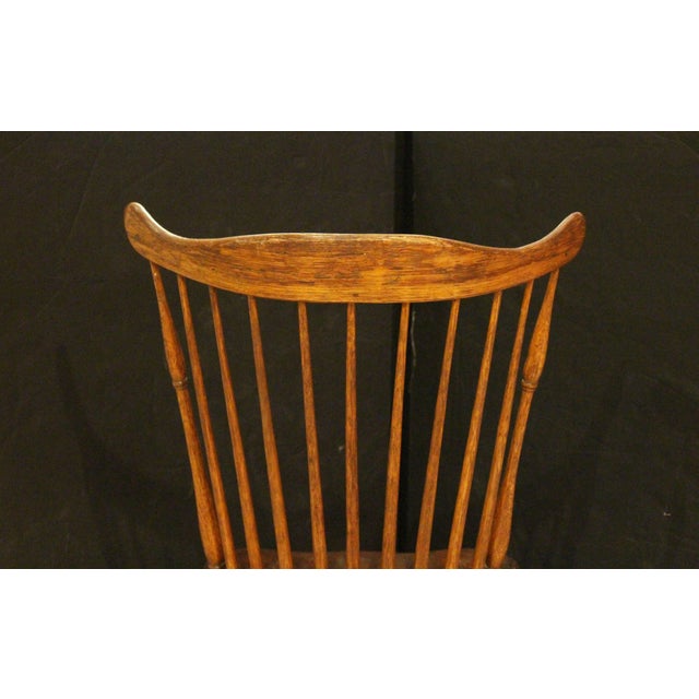 Early 19th Century Early 19th Century American Fan Back Windsor Side Chair For Sale - Image 5 of 10