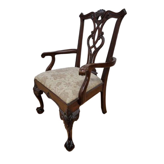 Chippendale Vintage Chippendale Style Dining Chairs by Henredon - Ritterhouse Collection - Set of 6 For Sale - Image 3 of 7
