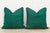 Mid 20th Century Pair of Pala Green Dotted Ahir Handloom Pillow For Sale - Image 5 of 7