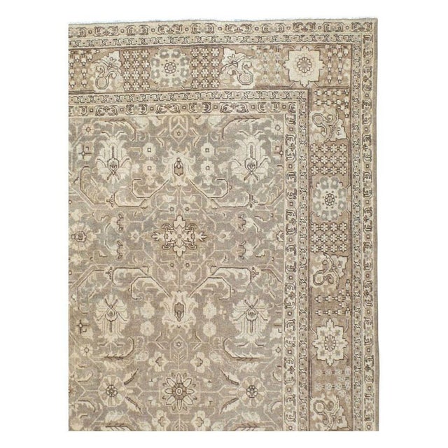 Rustic Galerie Shabab Collection Early 20th Century Persian Tabriz Carpet For Sale - Image 3 of 10