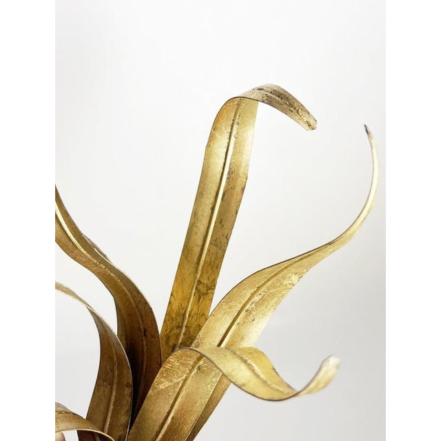 Gilt Metal Wall Light, France, 1970s For Sale - Image 11 of 15