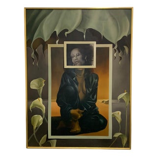 John Voss, Lilies, 1987, Oil on Canvas, Framed For Sale