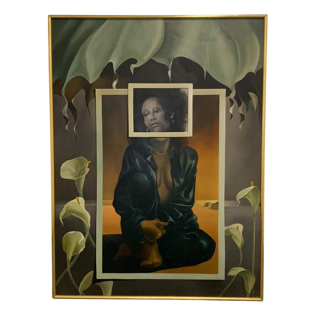 John Voss, Lilies, 1987, Oil on Canvas, Framed For Sale