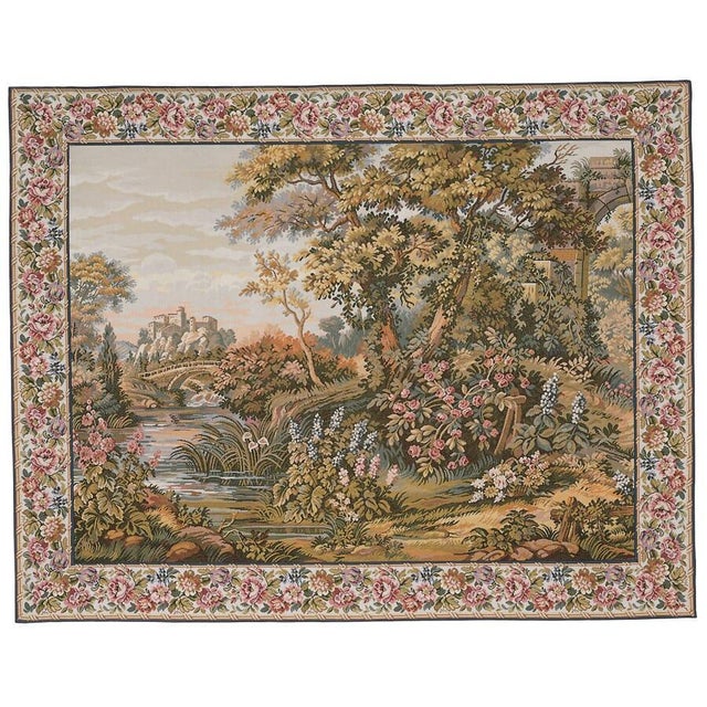This beautiful tapestry is woven on a jacquard loom by skilled weavers, keeping alive the centuries old tradition of...