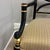 Metal Early 20th Century Regency Black and Gold Open Back Arm Chairs For Sale - Image 7 of 11