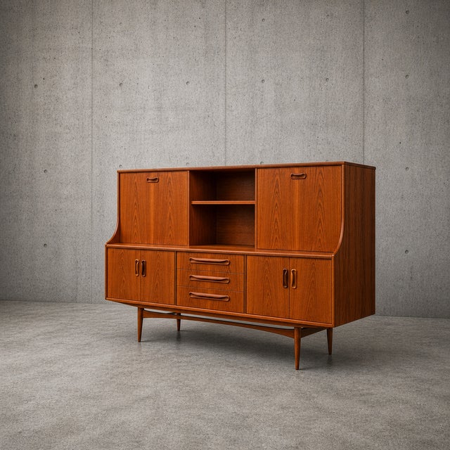 Vintage Fresco Teak High Sideboard from G-Plan, 1970s For Sale - Image 10 of 10