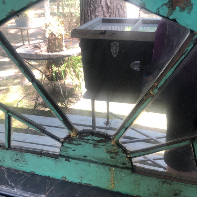 1950s 1950s Arched Window Frame With Mirror For Sale - Image 5 of 13