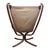 Wood Falcon Chair & Ottoman by Sigurd Ressell 1970s Brown Leather Bentwood Frame For Sale - Image 7 of 11