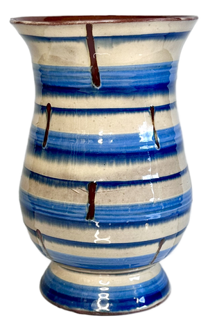 Art Deco Hand-Thrown Ceramic Vase, Germany, 1920s