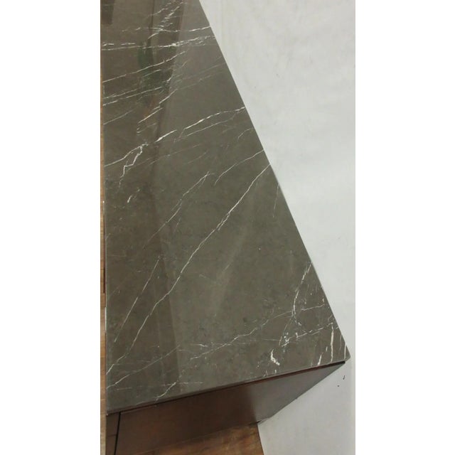 Florence Knoll Marble Top Rosewood Credenza For Sale - Image 10 of 11