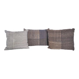 Custom Kilim Decorative Pillows, Set of 3 For Sale