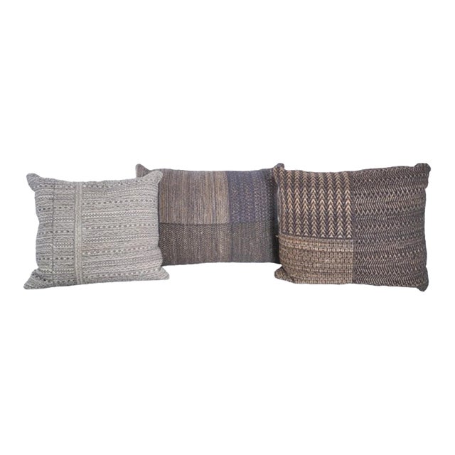 Custom Kilim Decorative Pillows, Set of 3 For Sale