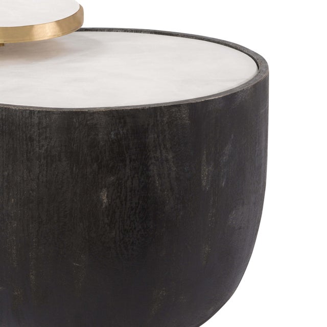 Regina Andrew Theo Wood Accent Table, Ebony For Sale - Image 4 of 7